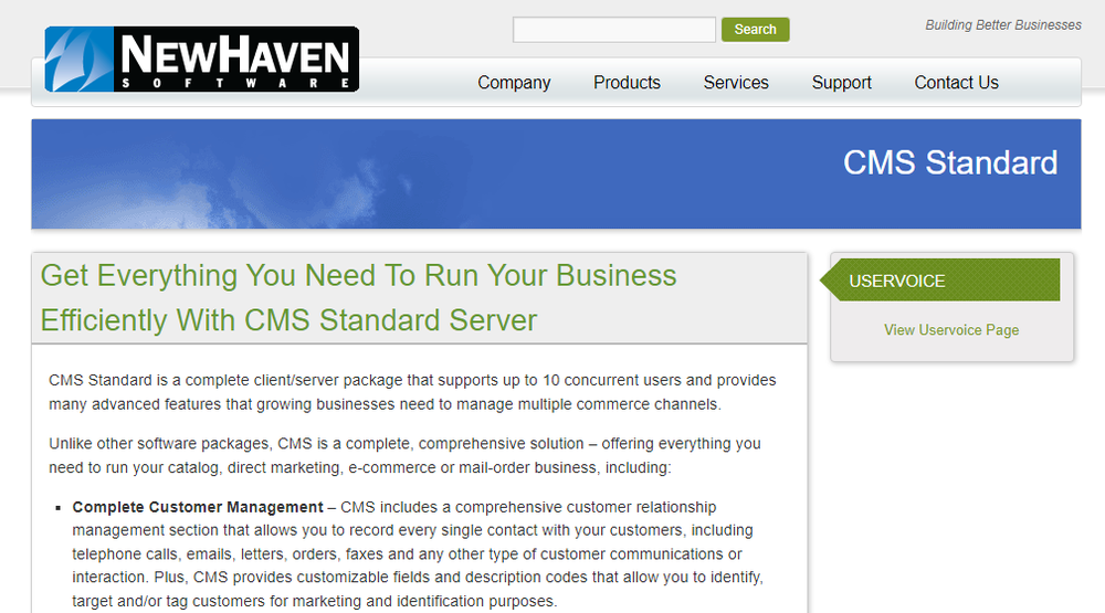 CMS Standard Screenshot 1