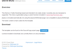 CMSimple Bootstrap template.