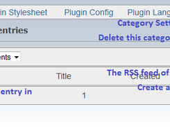 Backend: Category and entry management.