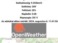Időjárási adatok