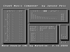 Chaos Music Cross Composer - Atari XL/XE Screenshot 1