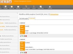 Modulo "tree" per la gestione delle pagine e dei contenuti