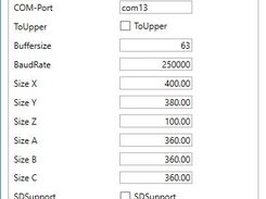 Machine options