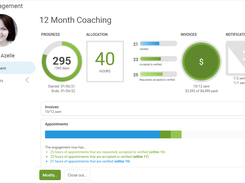 Manage engagements and coaching packages with ease.