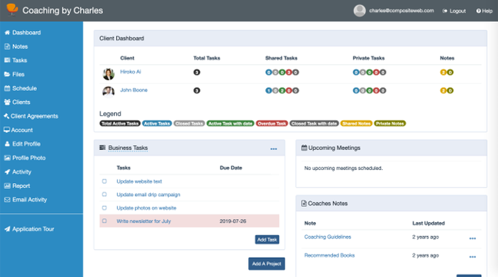 Coaching Lobby Screenshot 1