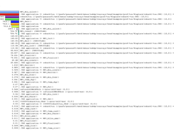 TAU paraprof for program examples/prof/tau/9laplace/coback1-tau.f90 compiled with ifort v.16, and run with 10 images on a single 16-core node. Note that MPI_Win_unlock dominates run time