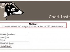 coati installer "database configuration" - alpha_1.2