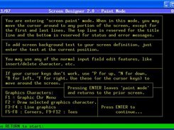 Intro Screen to Screen Designer's Paint Mode