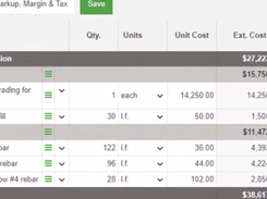 CoConstruct Software Single-Entry Estimating