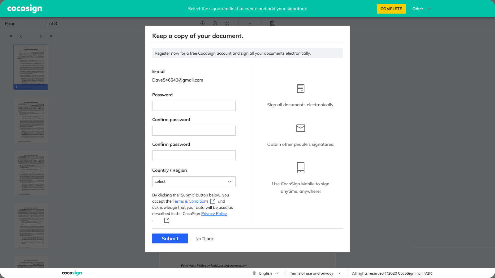 CocoSign Reviews and Pricing 2022