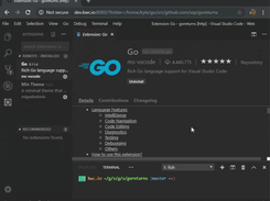 code-server sample