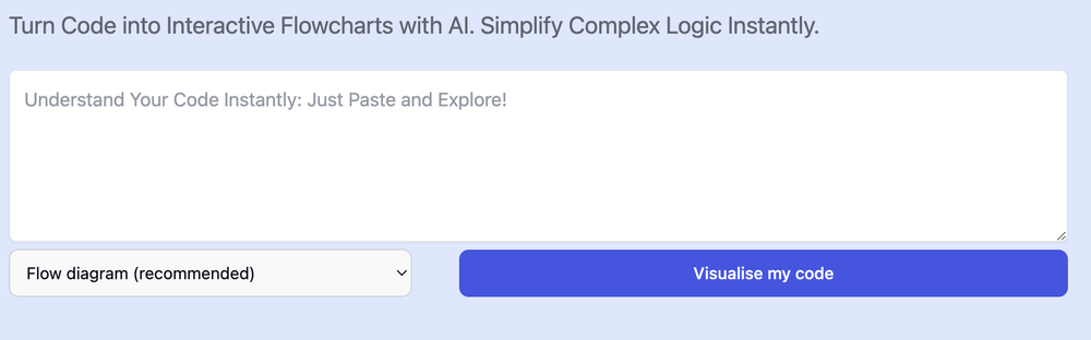 Code to Flowchart Screenshot 1