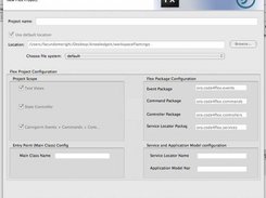 Flex Project Configuration Page