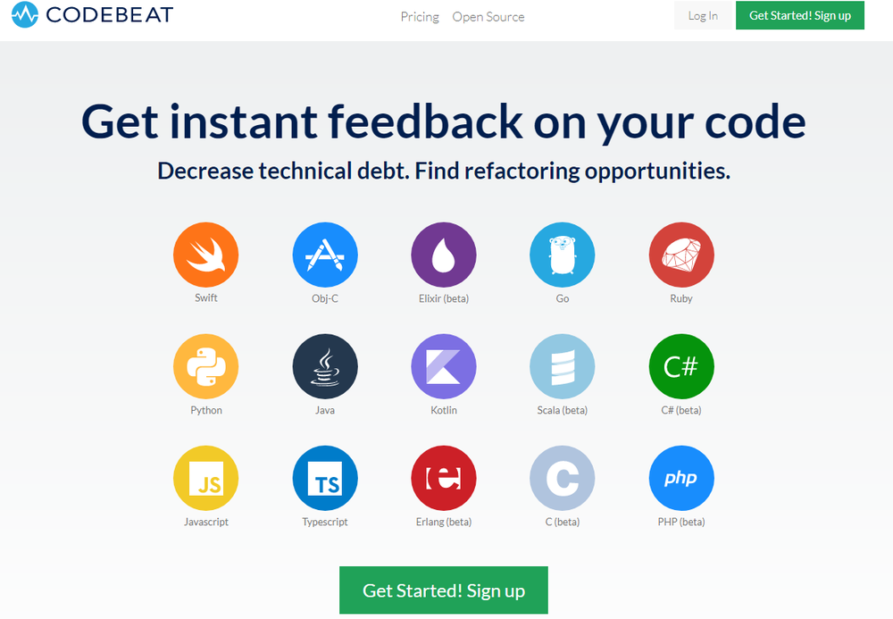codebeat Screenshot 1