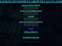 Web App: Investment Growth Calculator