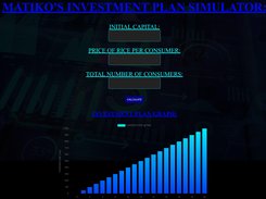 Web App: Investment Plan Simulator 