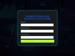 Web App: Mortgage Payment Calculator
