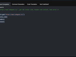 CodeGeeX Screenshot 1