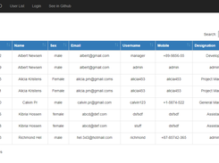 User Screen Shot