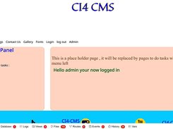admin panel