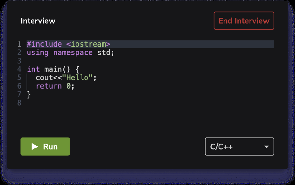 CodeInterview Screenshot 1