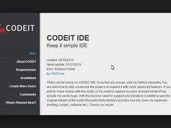 CODEIT IDE - online documentation