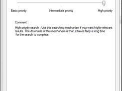 Search preference - selecting the accuracy of searching