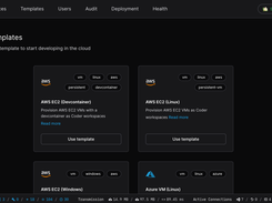 Templates define the underlying infrastructure that Coder workspaces run on.