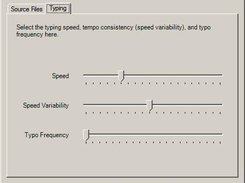 Configuration Dialog - Typing Settings