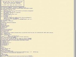 Sample CODESH session in batch mode with remote cvs pserver.