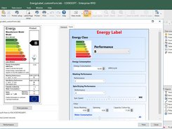 Color label using a custom form