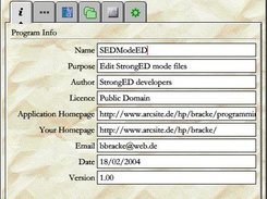 The configuration window generated by ConfiX.