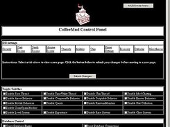 The MUD Control Panel in the MUDGrinder
