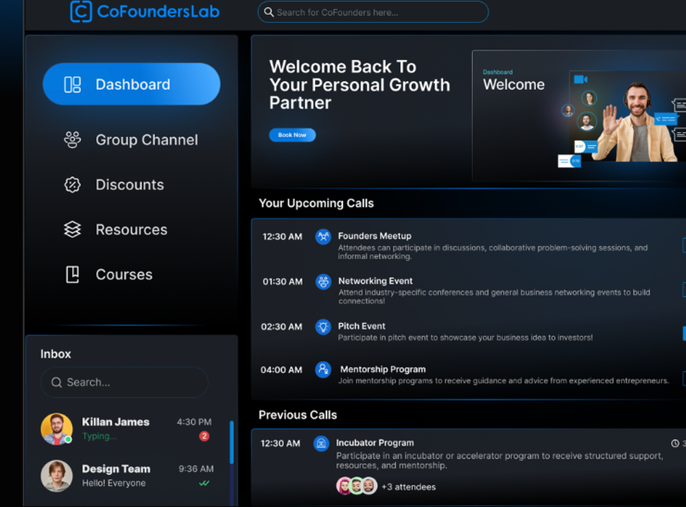 CoFoundersLab Screenshot 1