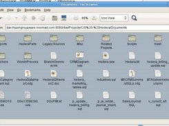 Browsing project documents with Nautilus.