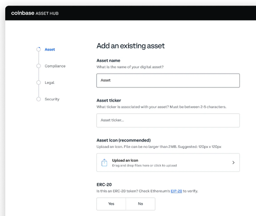 Coinbase Asset Hub Screenshot 1