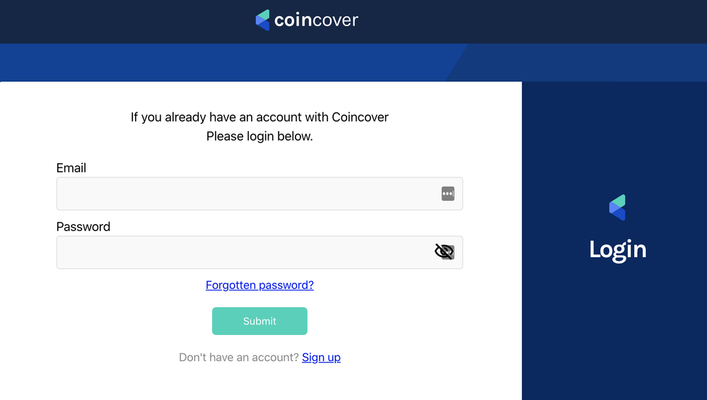 Coincover Screenshot 1