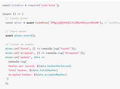 CoinHive Screenshot 1