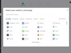 Select your wallet or exchange