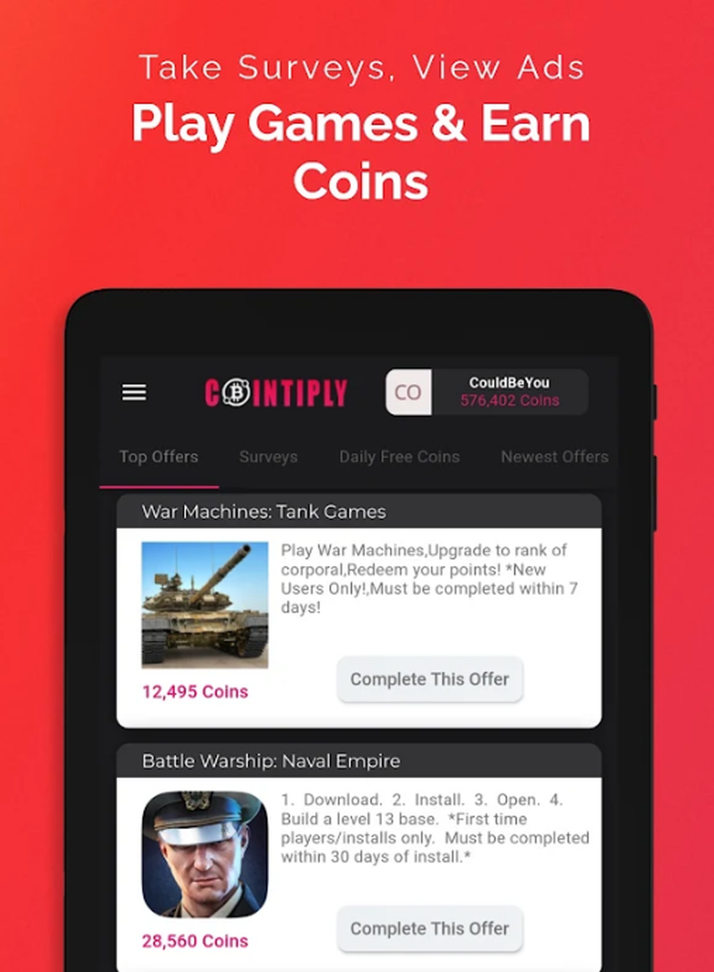 Cointiply Screenshot 1