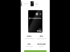 CoinZoom Visa Card Screenshot 1