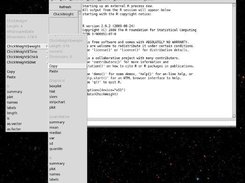 Menu for a single variable.