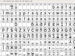 Colating font