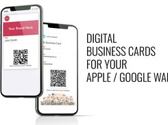 Create beautiful digital business cards - as QR codes, cards for Apple or Google Wallet or landing pages. Share your contact data with just a scan