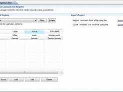 Eclipse plugin - Constants List Registry Management Tool