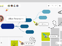 Use interactive tools like mindmaps, sticky notes, and drawings on Collaboard