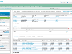 Case Profile page