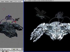 Crysis vehicles and aliens imported into Blender.