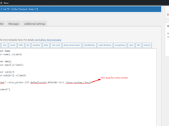 Color Picker For Contact Form 7 Screenshot 2