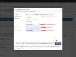 Color Picker For Contact Form 7 Screenshot 3